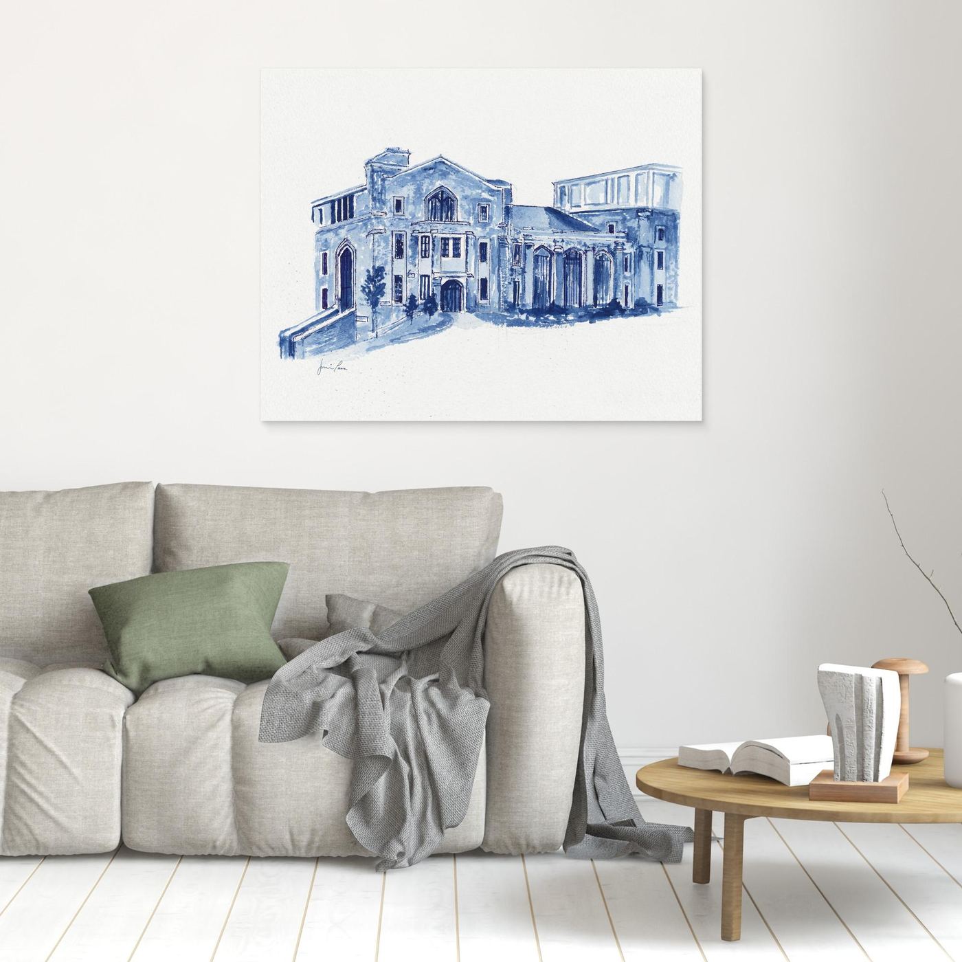 Drosdick Hall, canvas print - Villanova University wall art