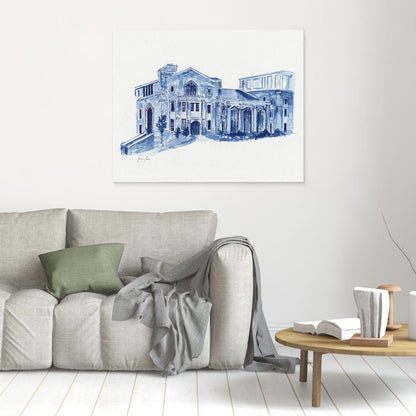 Drosdick Hall, canvas print - Villanova University wall art