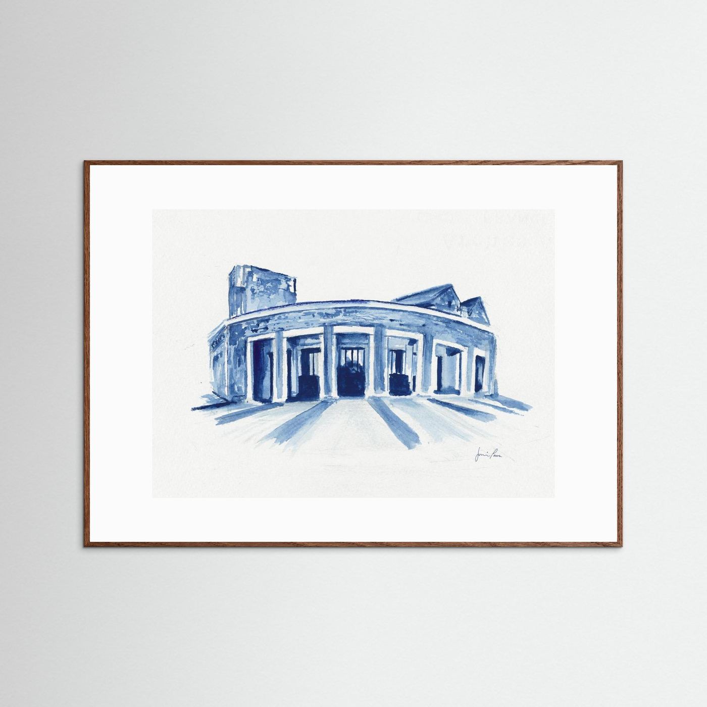Mullen Performing Arts Center, art print - Villanova University wall art