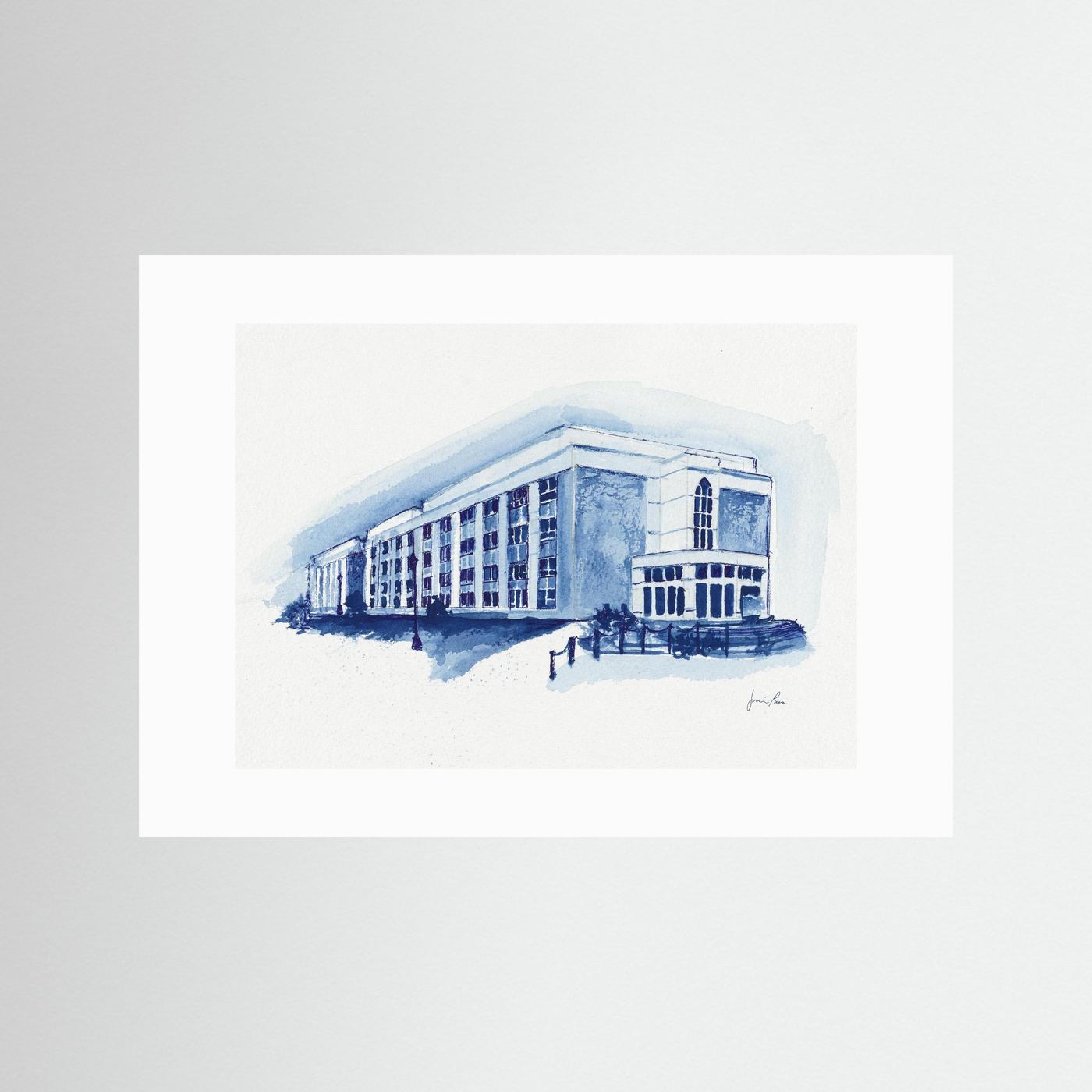 Mendel Science Center,  archival art print - Villanova University wall art