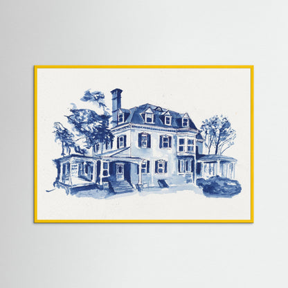 Gallagher Hall, archival print - Villanova University wall art