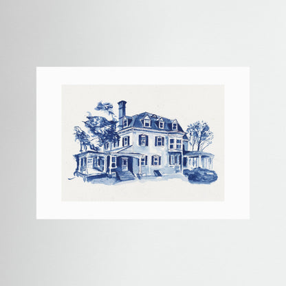 Gallagher Hall, archival print - Villanova University wall art