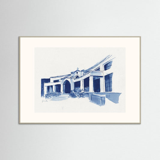 Bartley Hall,  art print - Villanova University wall art
