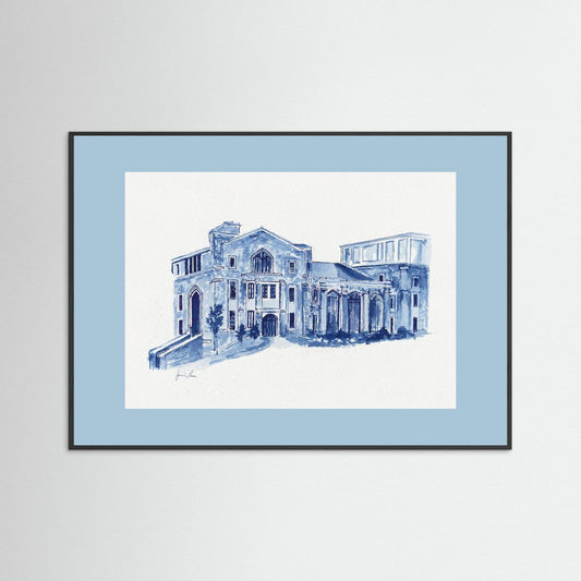 Drosdick Hall, art print - Villanova University wall art