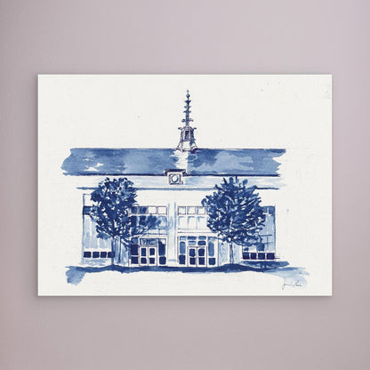 Dougherty Hall, canvas print - Villanova University wall art