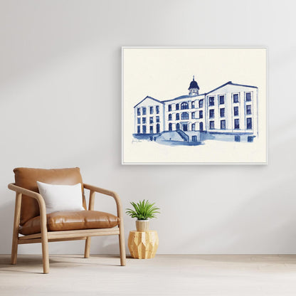  Alumni Hall, canvas print - Villanova University wall art