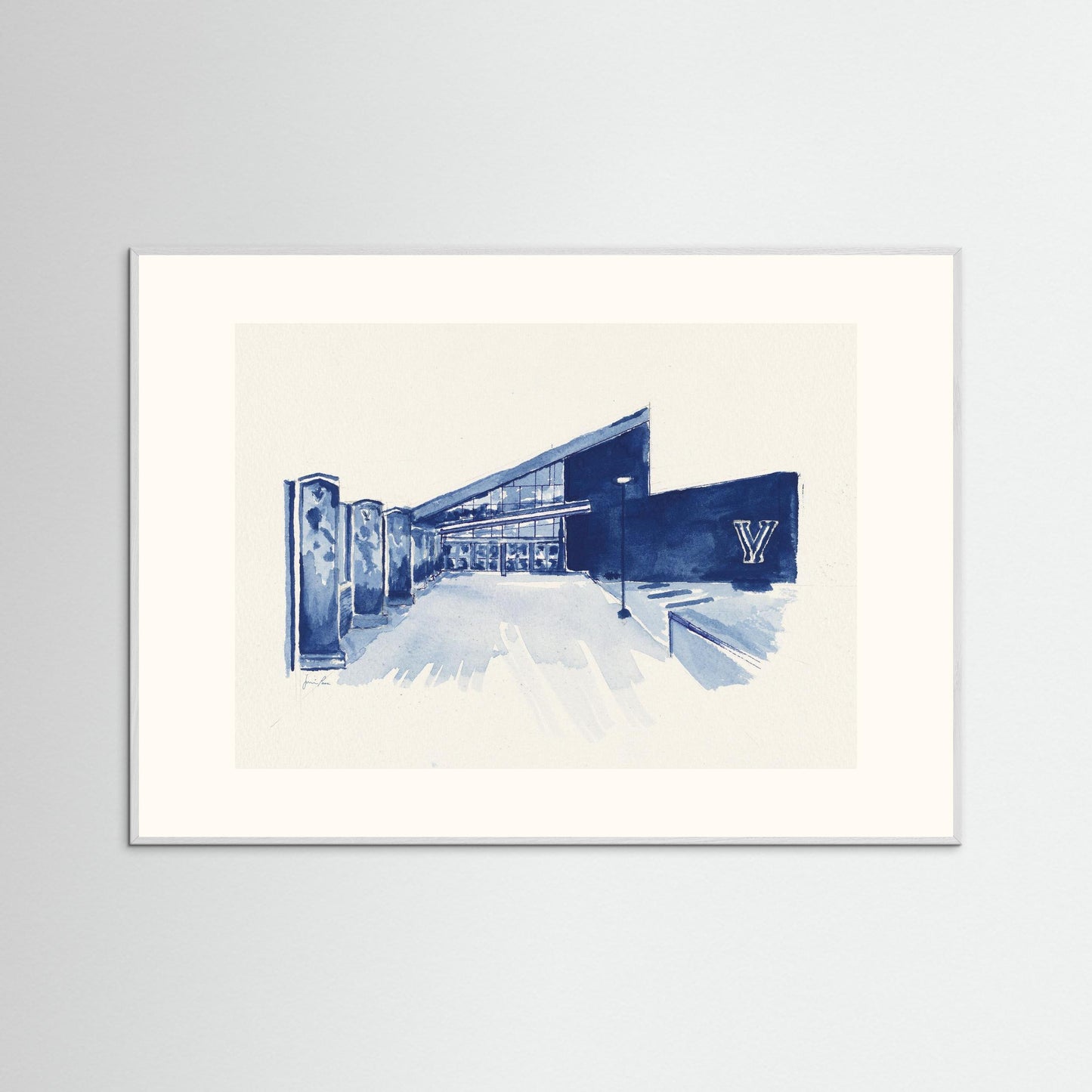 Villanova University, Finneran Pavilion, archival print