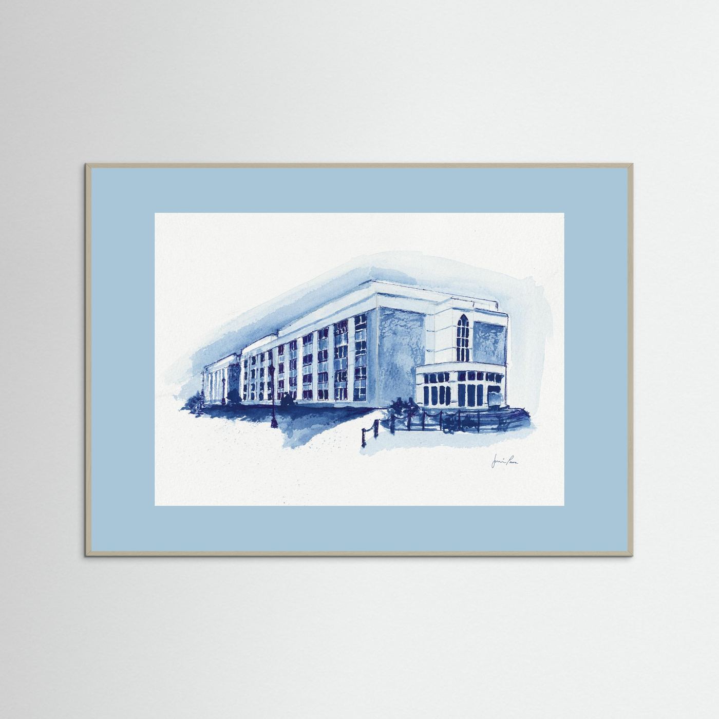 Mendel Science Center,  archival print - Villanova University wall art