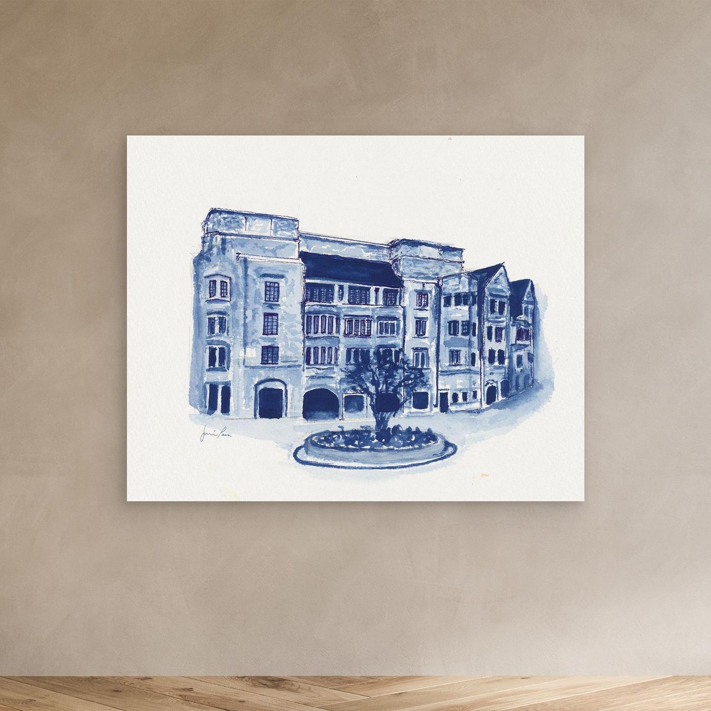 The Commons, canvas print - Villanova University wall art