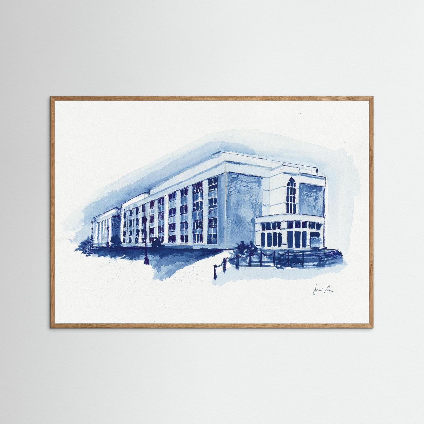 Mendel Science Center,  archival print - Villanova University wall art