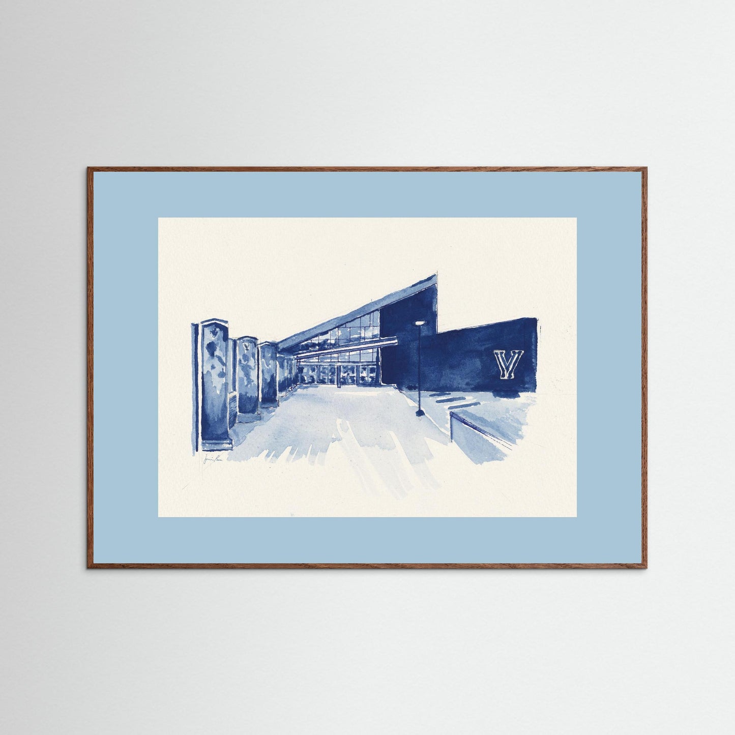 Villanova University, Finneran Pavilion, archival print