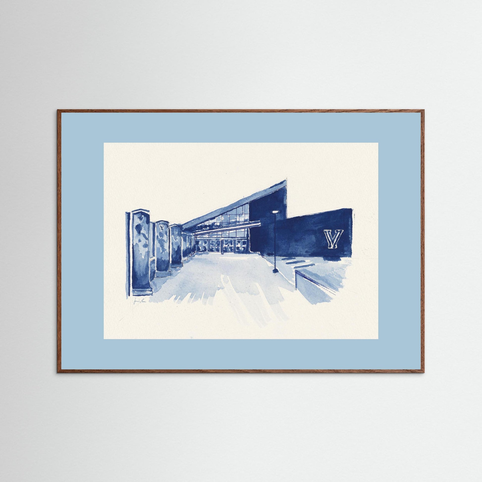Villanova University, Finneran Pavilion, archival print