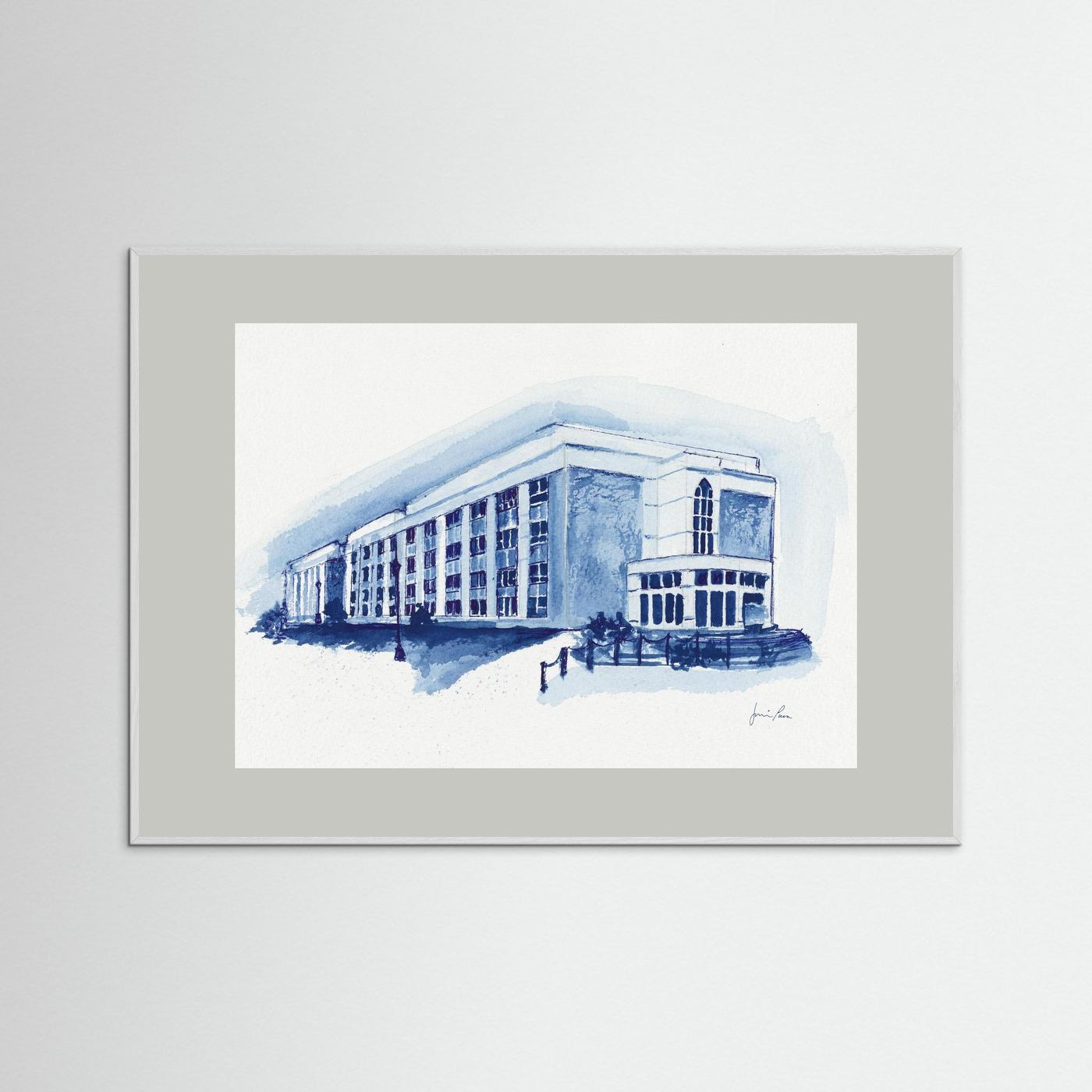 Mendel Science Center, archival print - Villanova University