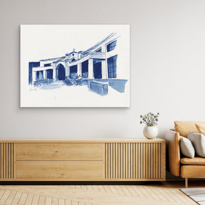 Bartley Hall,  canvas print - Villanova University wall art