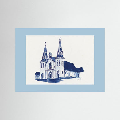 St. Thomas of Villanova Church, archival print - Villanova University wall art