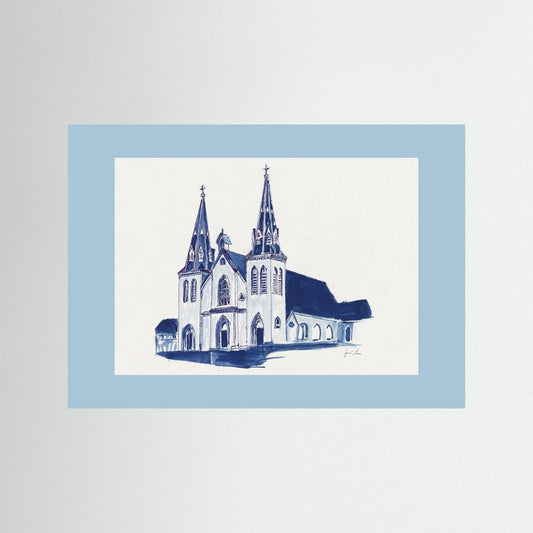 St. Thomas of Villanova Church, archival print - Villanova University wall art