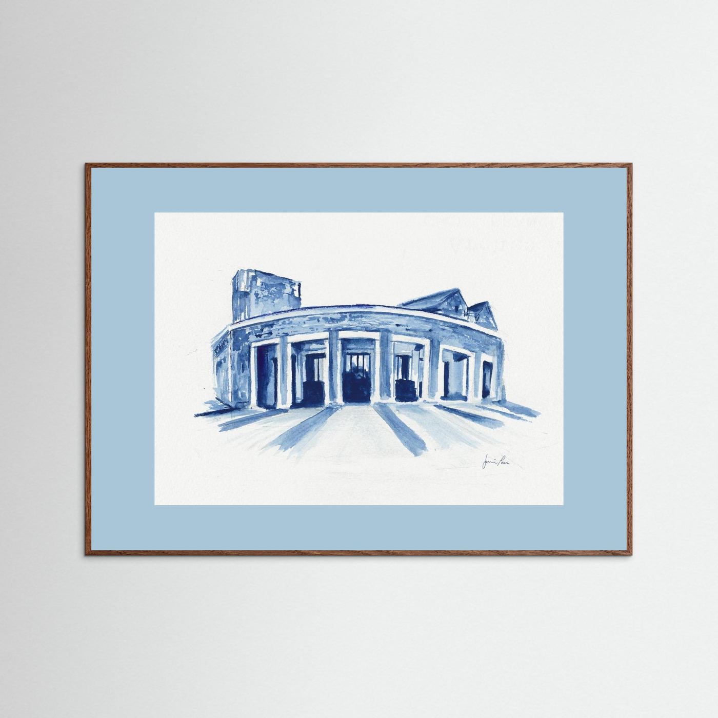 Mullen Performing Arts Center, art print - Villanova University wall art