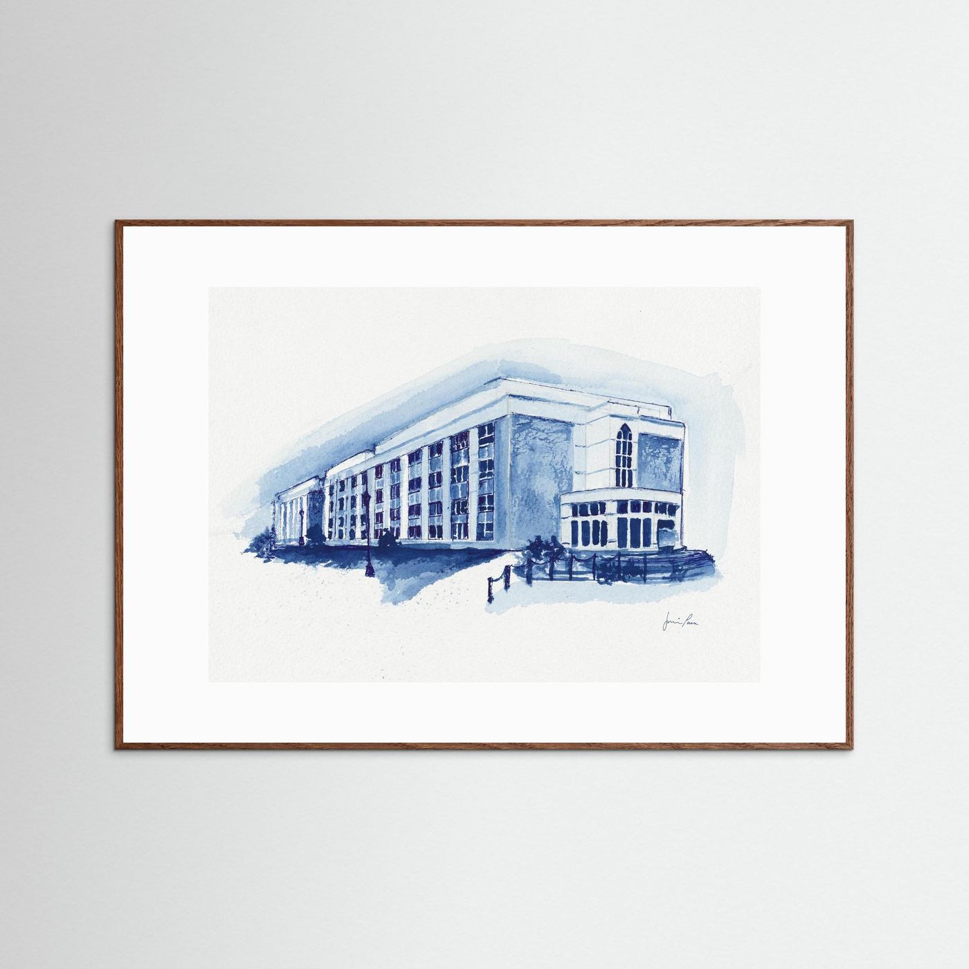 Mendel Science Center,  archival print - Villanova University wall art