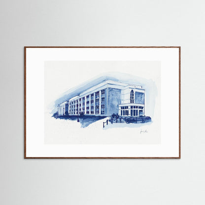 Mendel Science Center,  archival print - Villanova University wall art
