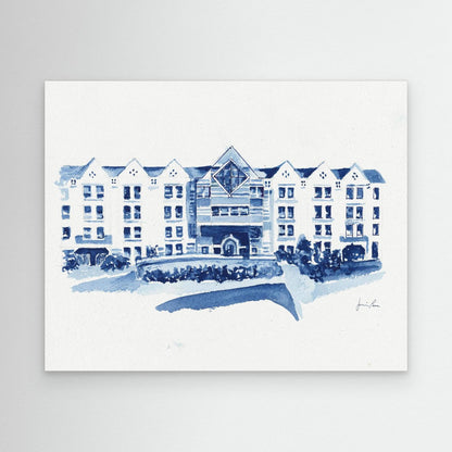 St. Augustine Center, canvas print - Villanova University wall art