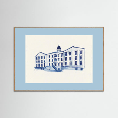 Villanova University, Alumni Hall, archival print
