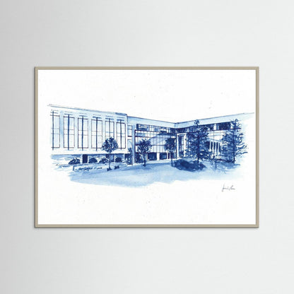 Widger School of Law, art print- Villanova University wall art