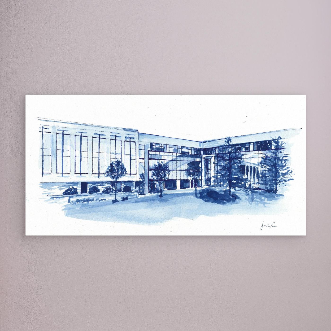 Widger School of Law, canvas print - Villanova University wall art