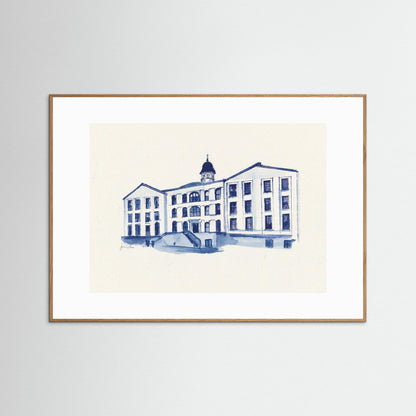 Villanova University, Alumni Hall, archival print