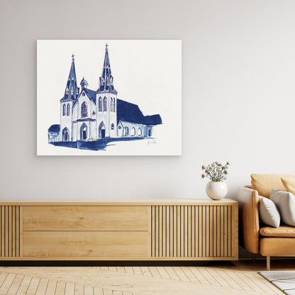 St. Thomas of Villanova Church, canvas print - Villanova University wall art