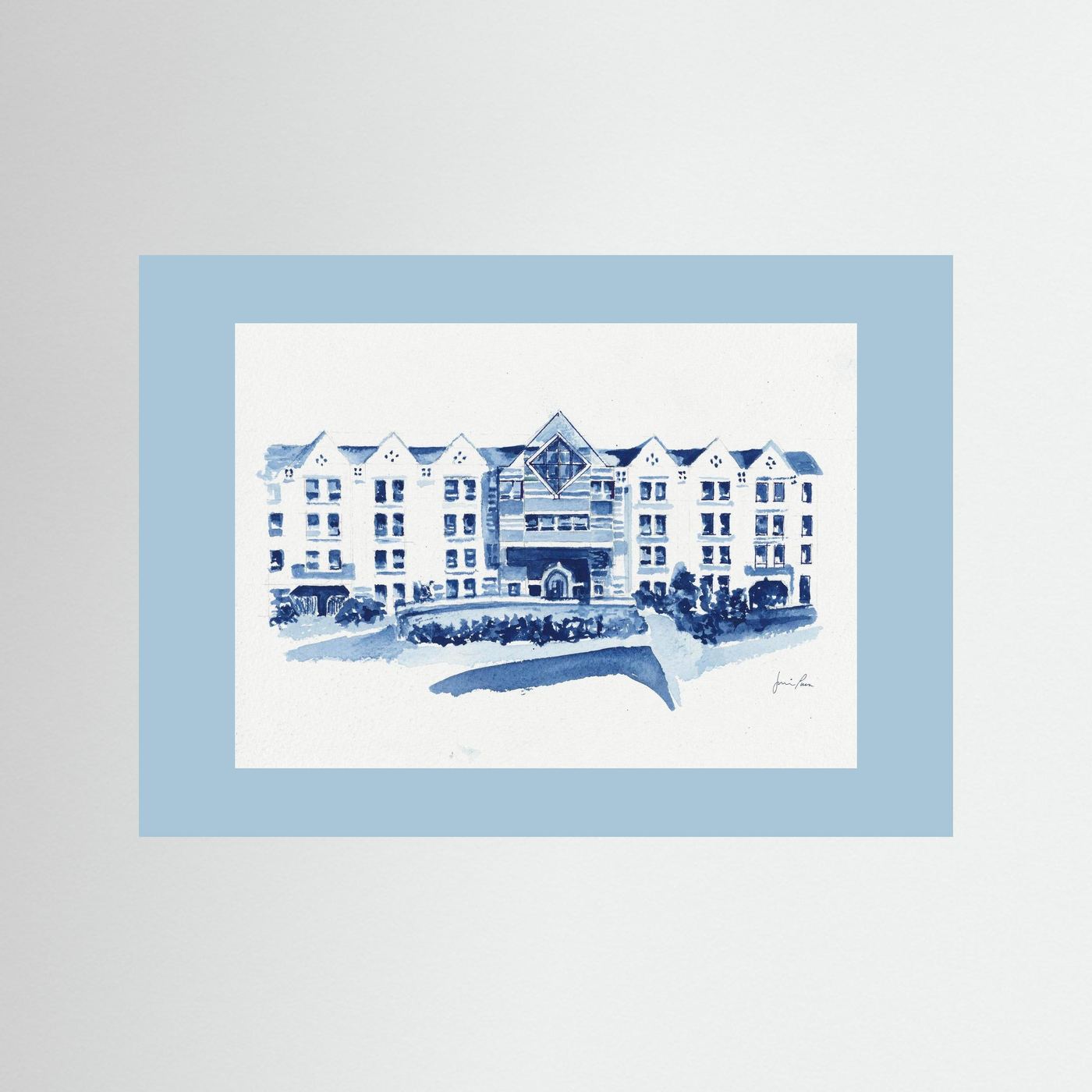 St. Augustine Center, archival art print - Villanova University wall art