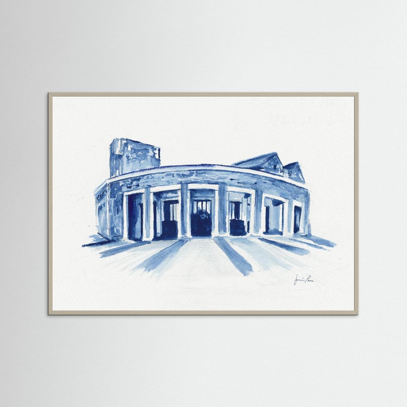 Mullen Performing Arts Center, art print - Villanova University wall art