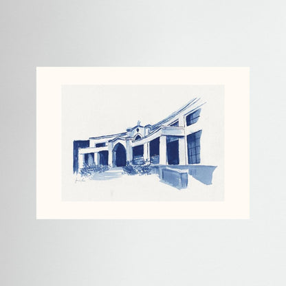 Bartley Hall,  art print - Villanova University wall art