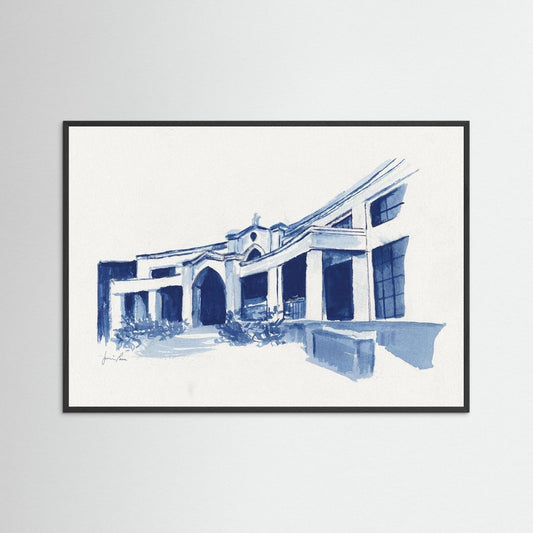 Bartley Hall,  art print - Villanova University wall art