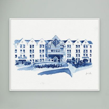 St. Augustine Center, canvas print - Villanova University wall art