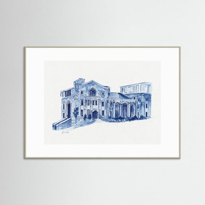 Drosdick Hall, art print - Villanova University wall art