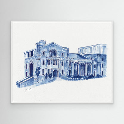 Drosdick Hall, canvas print - Villanova University wall art