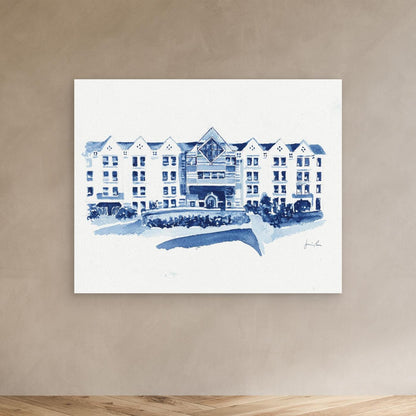 St. Augustine Center, canvas print - Villanova University wall art