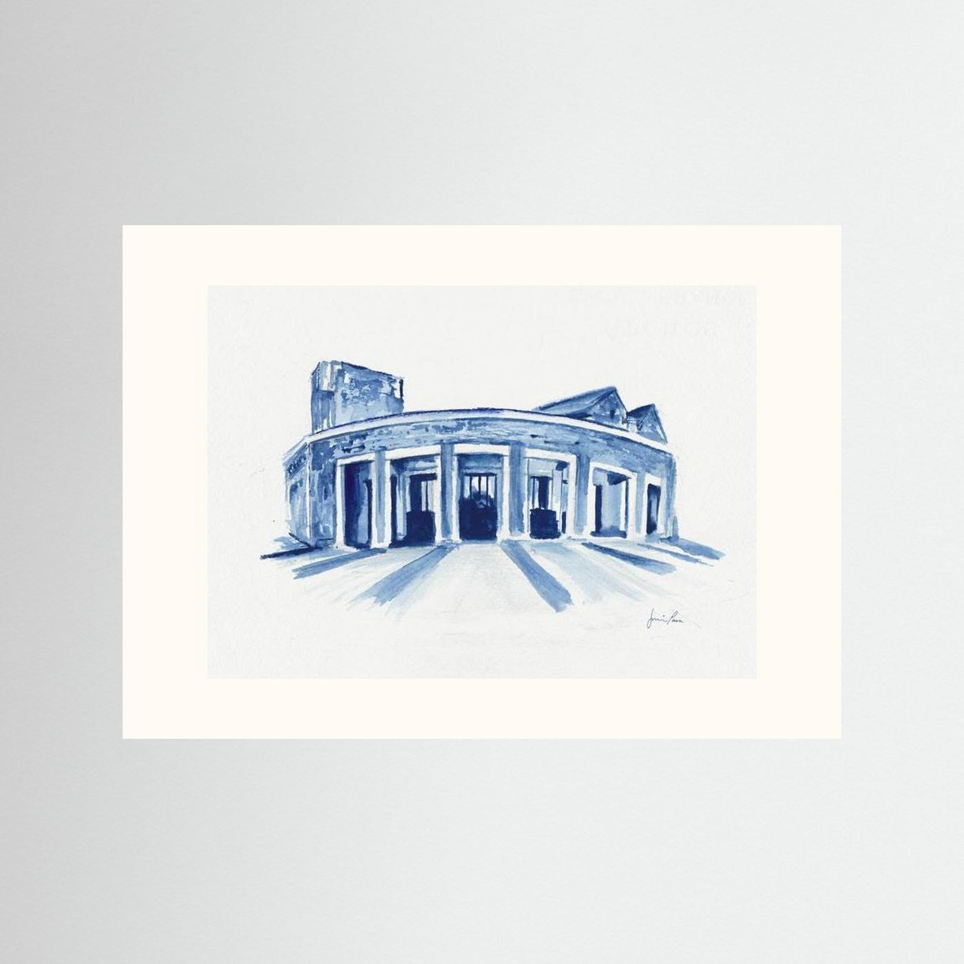 Mullen Performing Arts Center, art print - Villanova University wall art