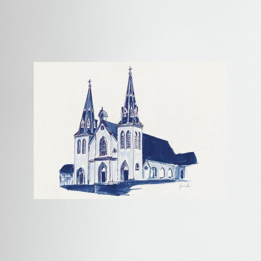 St. Thomas of Villanova Church, archival print - Villanova University wall art