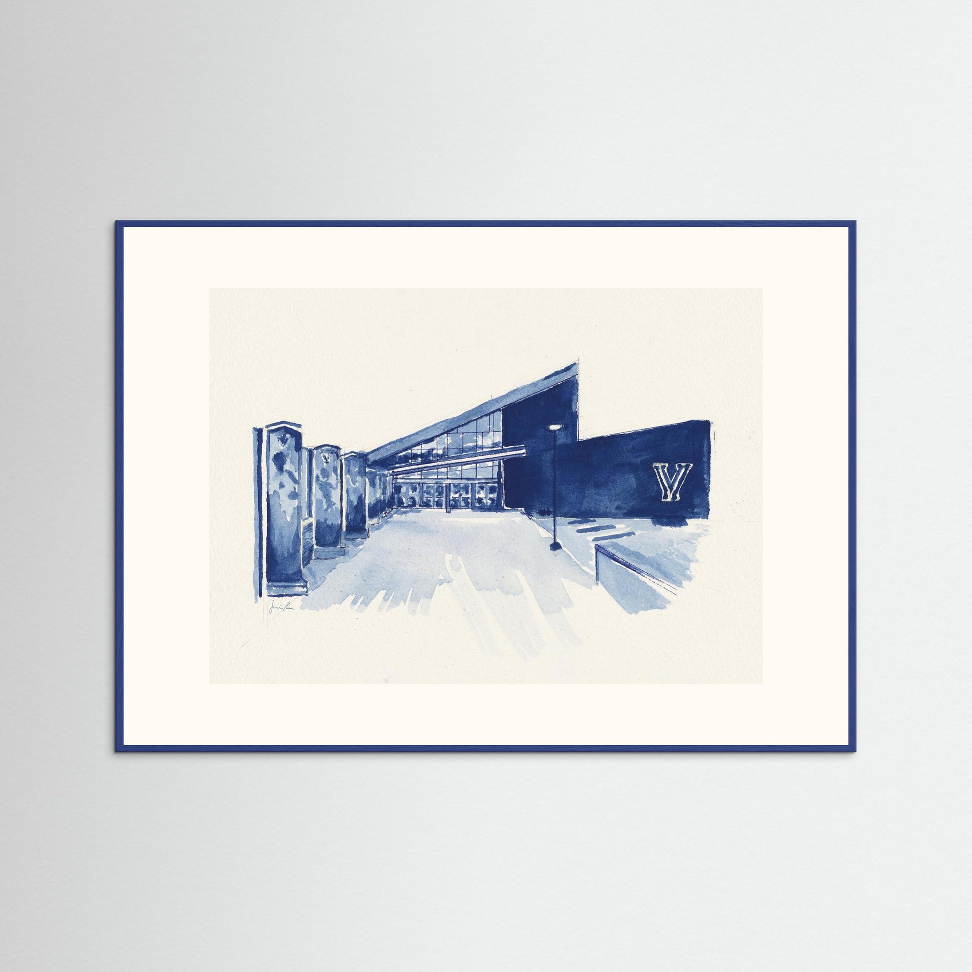 Villanova University, Finneran Pavilion, archival print