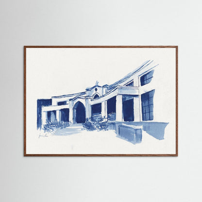 Bartley Hall,  art print - Villanova University wall art