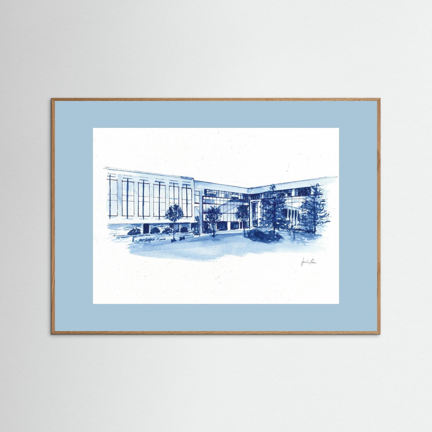 Villanova University, Widger School of Law, archival print