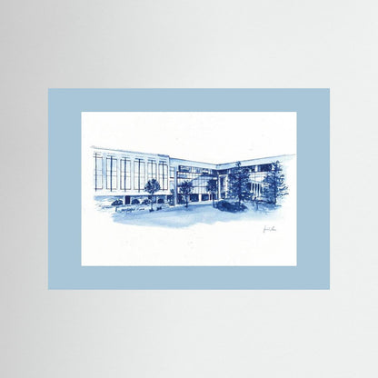 Widger School of Law, art print- Villanova University wall art