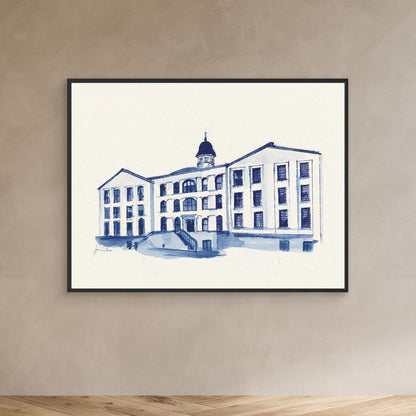  Alumni Hall, canvas print - Villanova University wall art