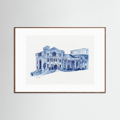 Drosdick Hall, art print - Villanova University wall art