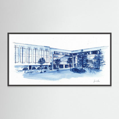 Widger School of Law, canvas print - Villanova University wall art