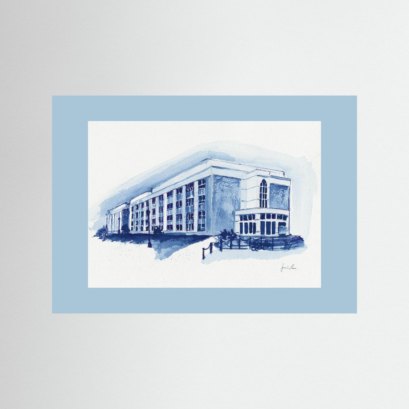 Mendel Science Center, archival print - Villanova University