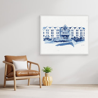 St. Augustine Center, canvas print - Villanova University wall art