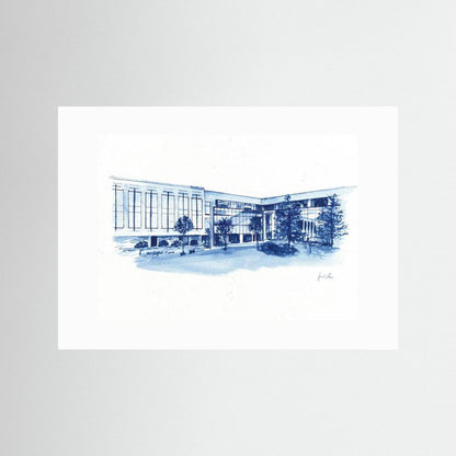 Widger School of Law, art print- Villanova University wall art