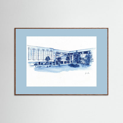 Widger School of Law, art print- Villanova University wall art